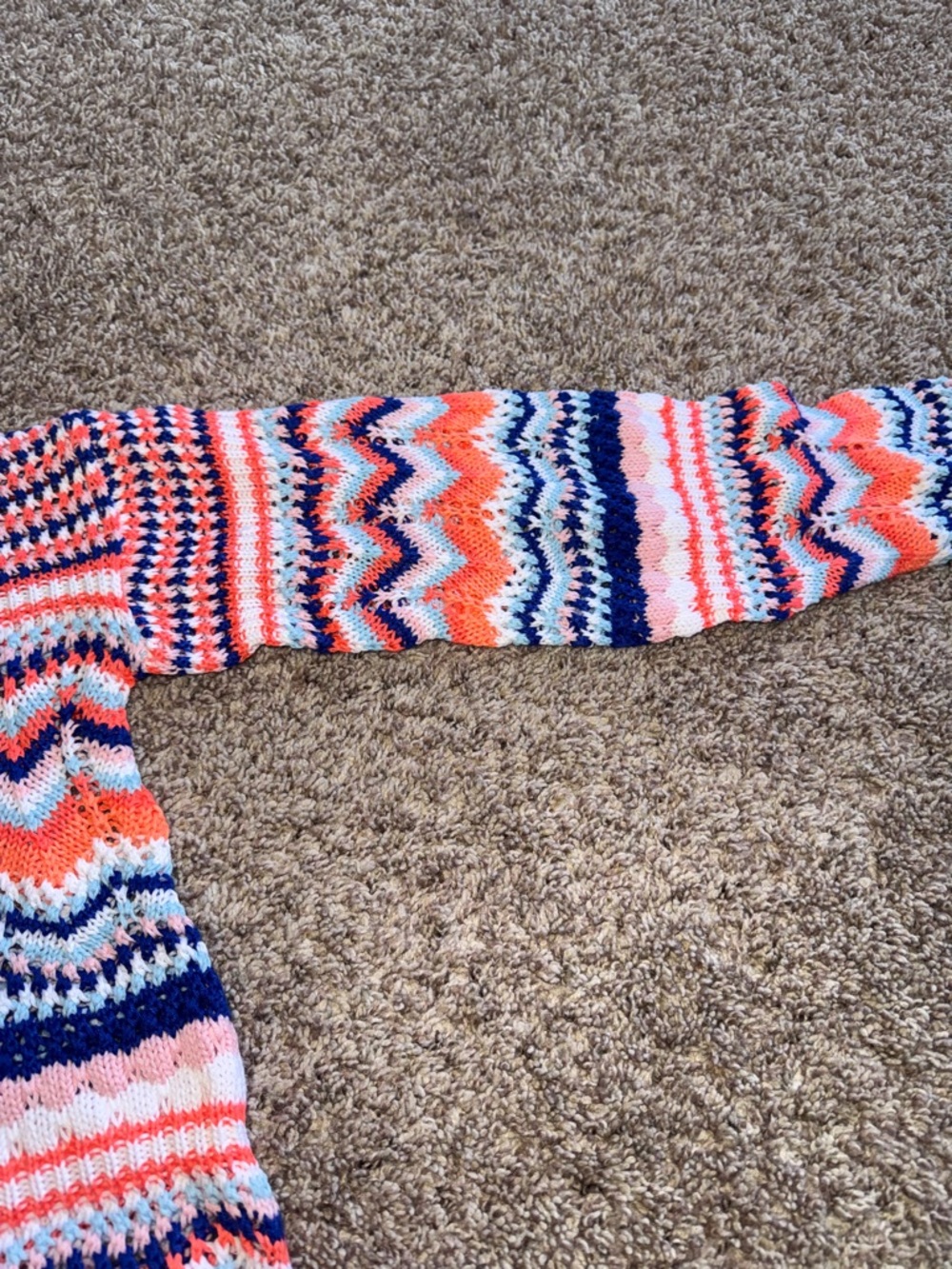 Lilly Pulitzer Samora open knit multicolor striped sweater size small - Picture 4 of 6